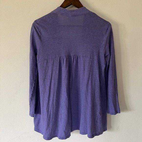 J. Jill Love Linen Open Front Lightweight Cardigan - Picture 7 of 7